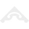 Ekena Millwork Pitch Northwest Architectural Grade PVC Gable Pediment, 48"W x 24"H x 1"P (12/12) GPP048X024X100NOR - alternate 2